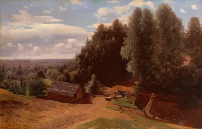 Mill In The Forest Clearing