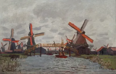 Mills At Westzijderveld Near Zaandam