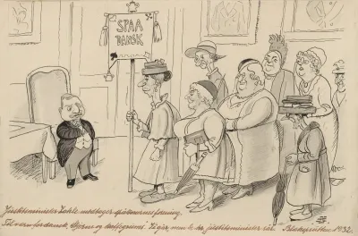 Minister Of Justice Zahle And A Group Of Fortune Tellers