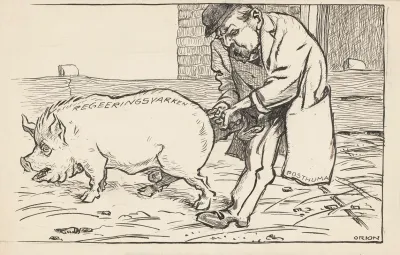 Minister Postuma En Het Regeringsvarken