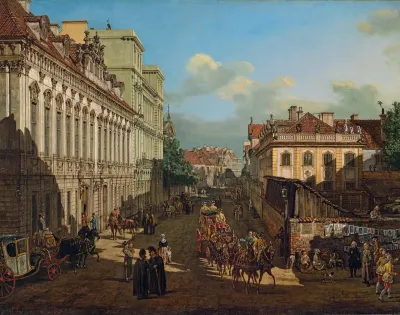 Miodowa Street In Warsaw