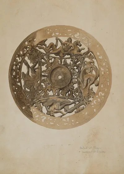 Mirror Stand Detail Of Saucer