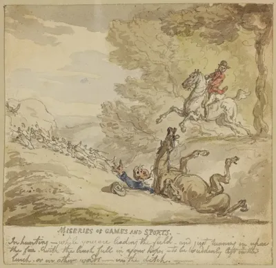 Miseries Of Games And Sports In Hunting While You Are Leading The Field To Be Suddenly In The Ditch