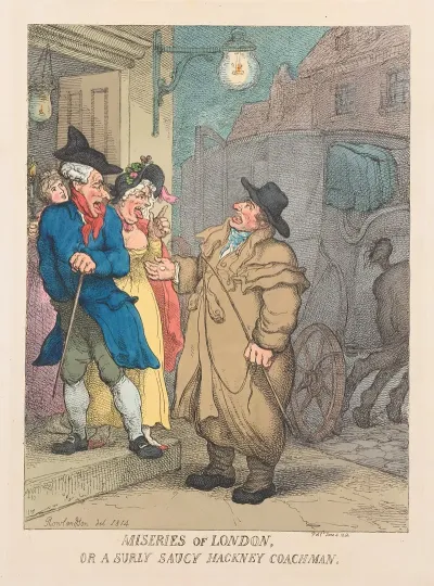 Miseries Of London Or A Surley Saucy Hackney Coachman