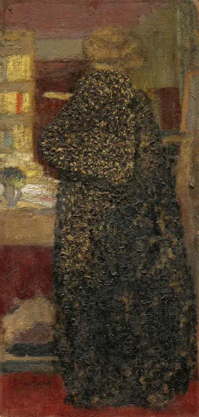 Misia En Peignoir Noir Et Jaune