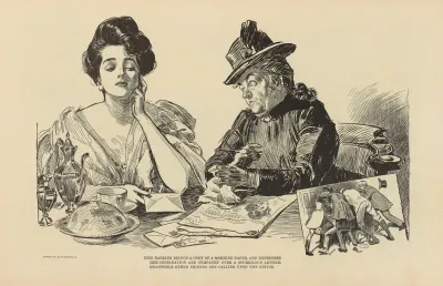 Miss Babbles Brings A Copy Of A Morning Paper