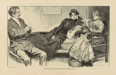 Miss Babbles The Authoress Calls And Reads Aloud