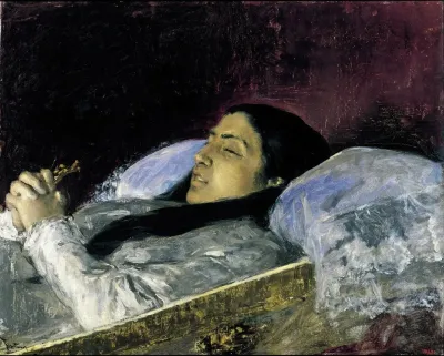 Miss Del Castillo On Her Deathbed