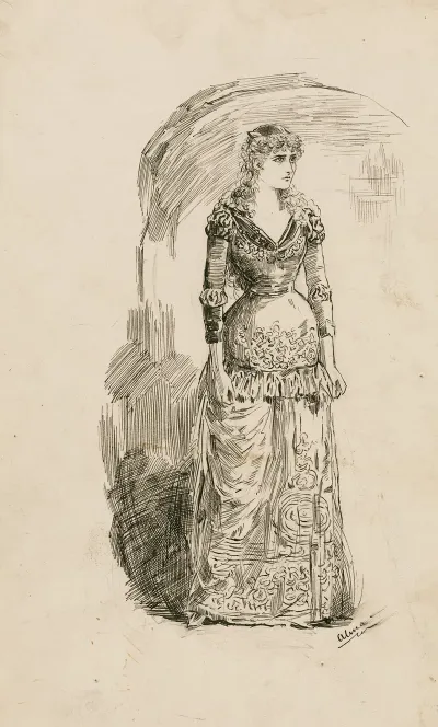 Miss Mary Anderson As Juliet Act 4 Scene 2