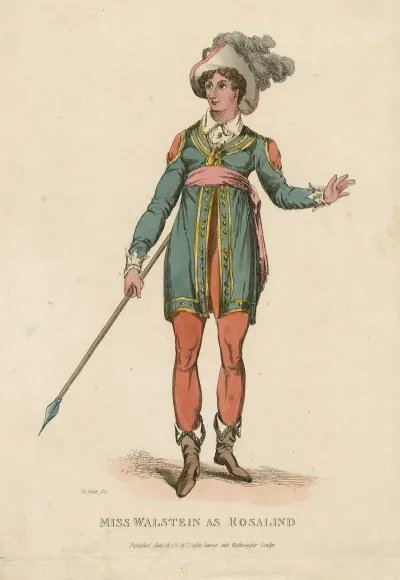 Miss Walstein As Rosalind In Shakespeares As You Like It