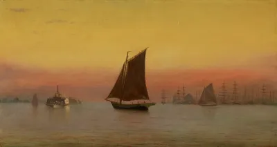 Misty Morning New York Harbor