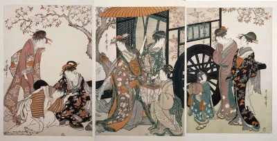 Mitate Gosho Guruma Parody Of An Imperial Carriage Scene