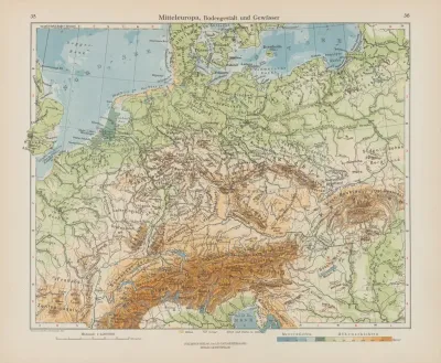 Mitteleuropa Bodengestalt Und Gewasser