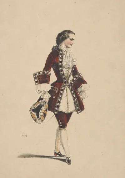 Mlle Rosati Role De La Fonti 3e Tableau Academie Imperiale De Musique