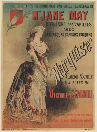 Mme Jane May Du Theatre Des Varietes Marquise