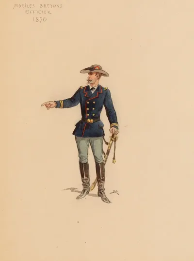 Mobiles Bretons Officier 1870