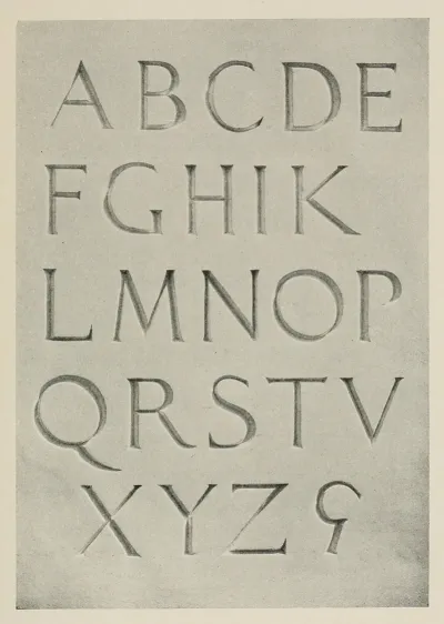 Model For Incised Roman Capitals