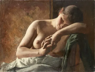 Model Study Of A Sleeping Girl