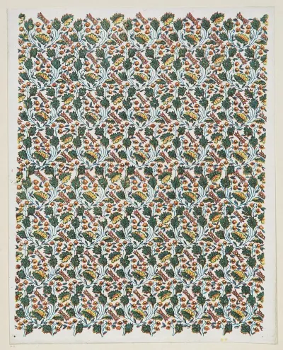 Modeldruckpapier Florales Flachenmuster 3