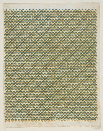 Modeldruckpapier Mit Golddruck Geometrisches Flachenmuster