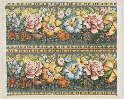 Modeldruckpapier Musterbander Mit Grosen Bluten