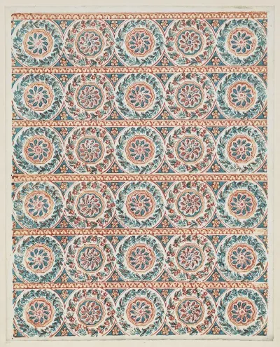 Modeldruckpapier Musterbander Mit Rosetten
