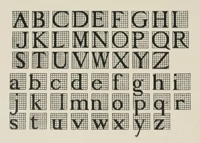 Modern American Capitals And Small Letters