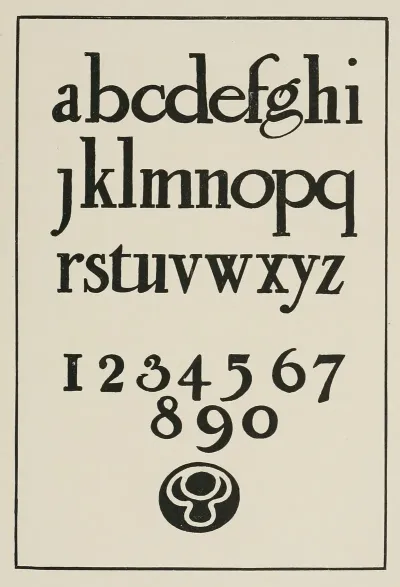 Modern American Small Letters