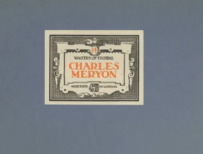 Modern Masters Of Etching Charles Meryon Cover