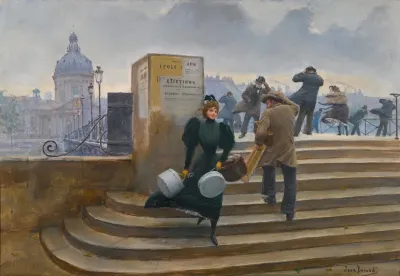 Modiste Sur Le Pont Des Arts