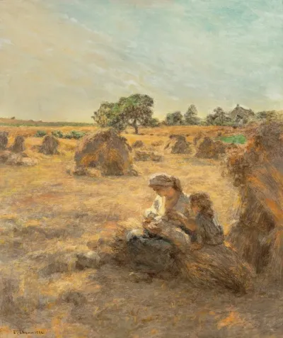 Moisson Mere Allaitant Trois Figures