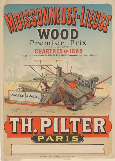 Moissonneuse Lieuse Wood Th Pilter Paris