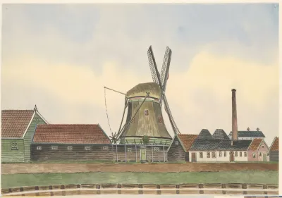 Molen Oliemolen De Simson Of De Samson Aan Het Zaandijkerwegje