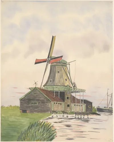 Molen Olimolen De Vrijheid Aan De Noorddijk Gesloopt 1896