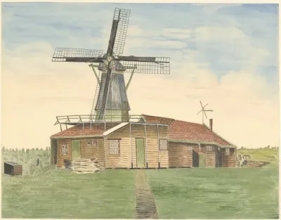 Molens Houtzaagmolen De Huisvrouw Kalverveld