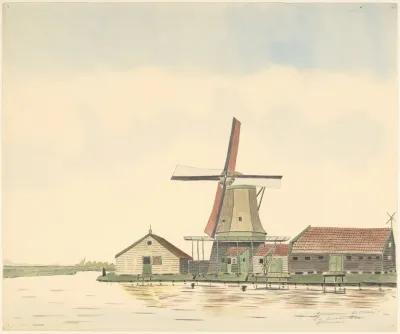 Molens Oliemolen De Bonte Hen Kalverringdijk
