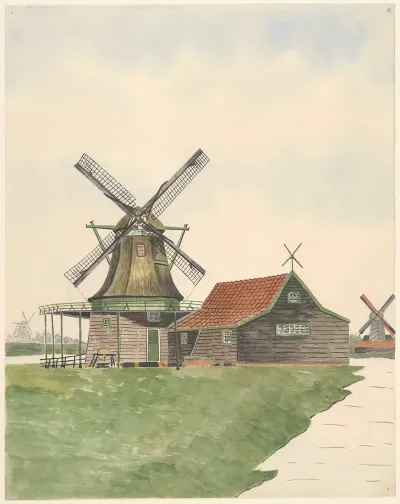 Molens Oliemolen De Olievos Aan De Papenpadsloot Gesloopt 1878