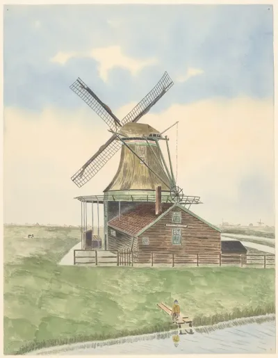 Molens Oliemolen De Rosbaaijer Oostzaandam Verbrand 1922