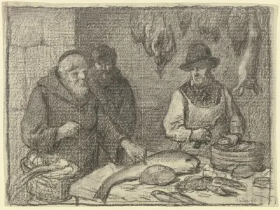 Monk With A Fishmonger