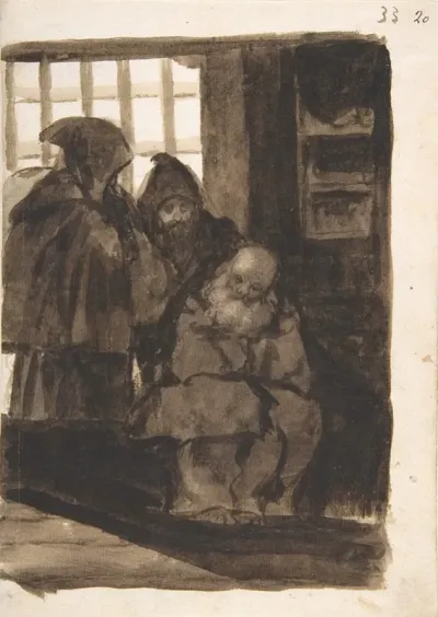 Monks In An Interior