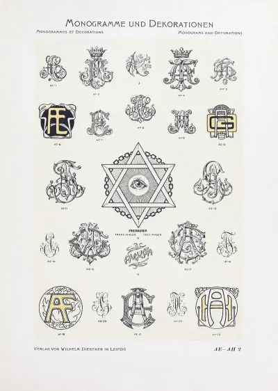 Monogrammes Und Dekorationen Pl 002