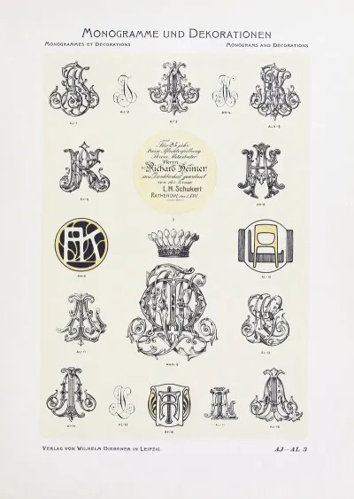 Monogrammes Und Dekorationen Pl 003