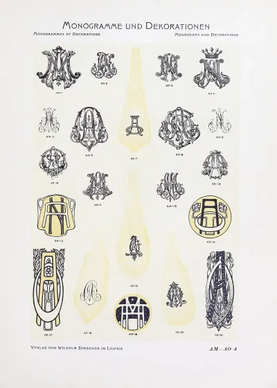 Monogrammes Und Dekorationen Pl 004