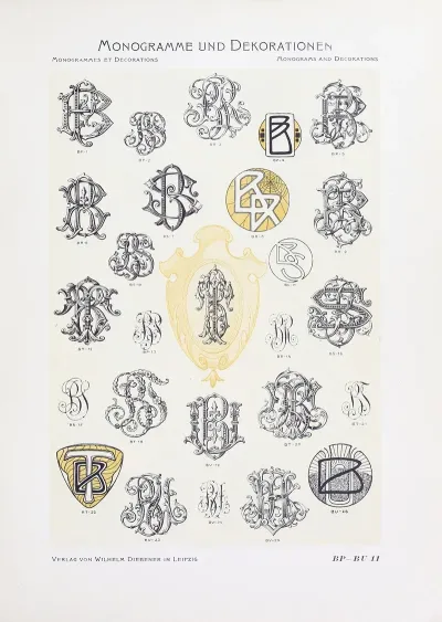 Monogrammes Und Dekorationen Pl 011