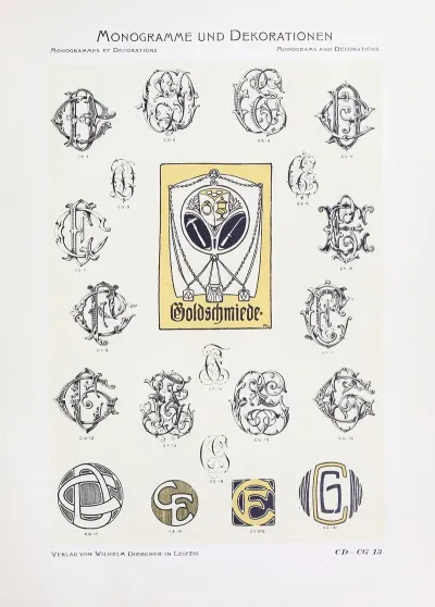 Monogrammes Und Dekorationen Pl 013