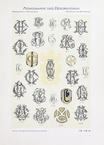 Monogrammes Und Dekorationen Pl 014