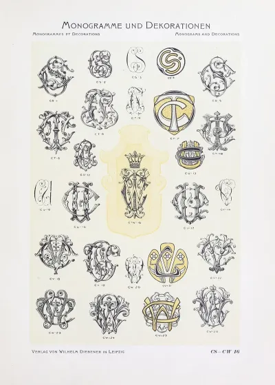 Monogrammes Und Dekorationen Pl 016