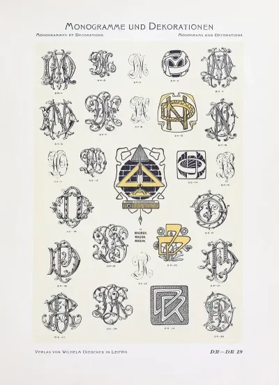 Monogrammes Und Dekorationen Pl 019