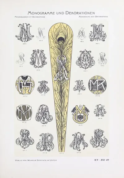 Monogrammes Und Dekorationen Pl 049