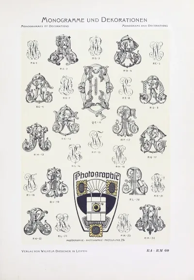 Monogrammes Und Dekorationen Pl 060